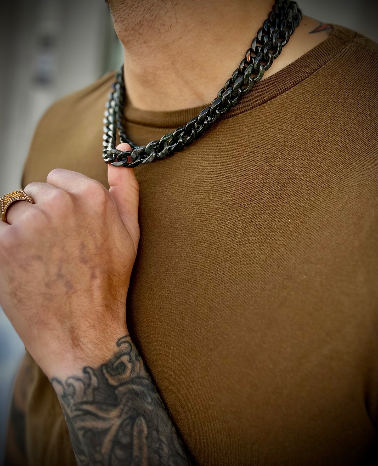 CUBAN CHAINS 12MM (choose color) *Gold Clasp*