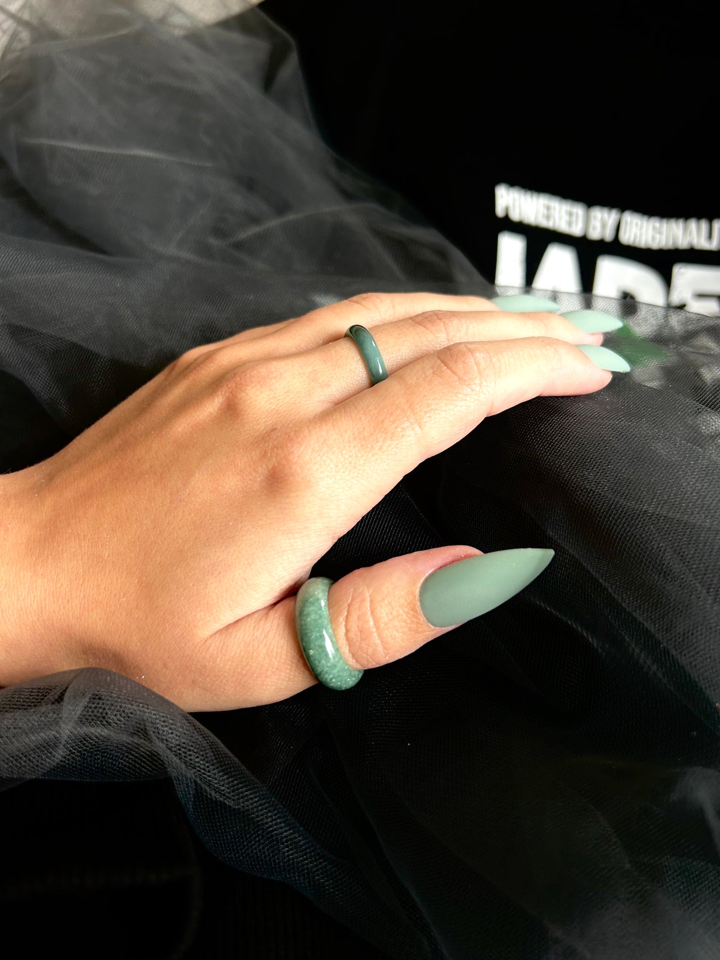 (*FREE SHIPPING PROMO*)Rounded Jade Ring