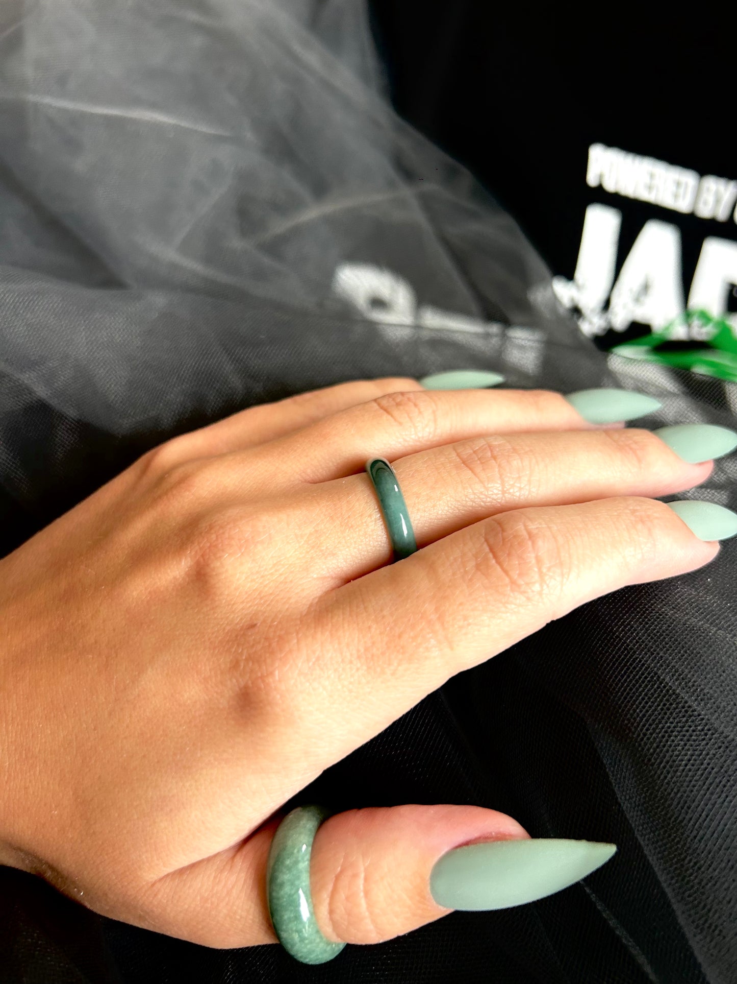 (*FREE SHIPPING PROMO*)Rounded Jade Ring