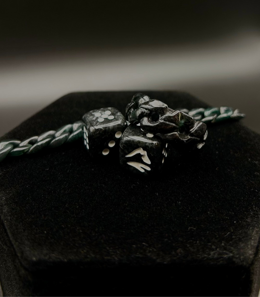 black jade cuban ring